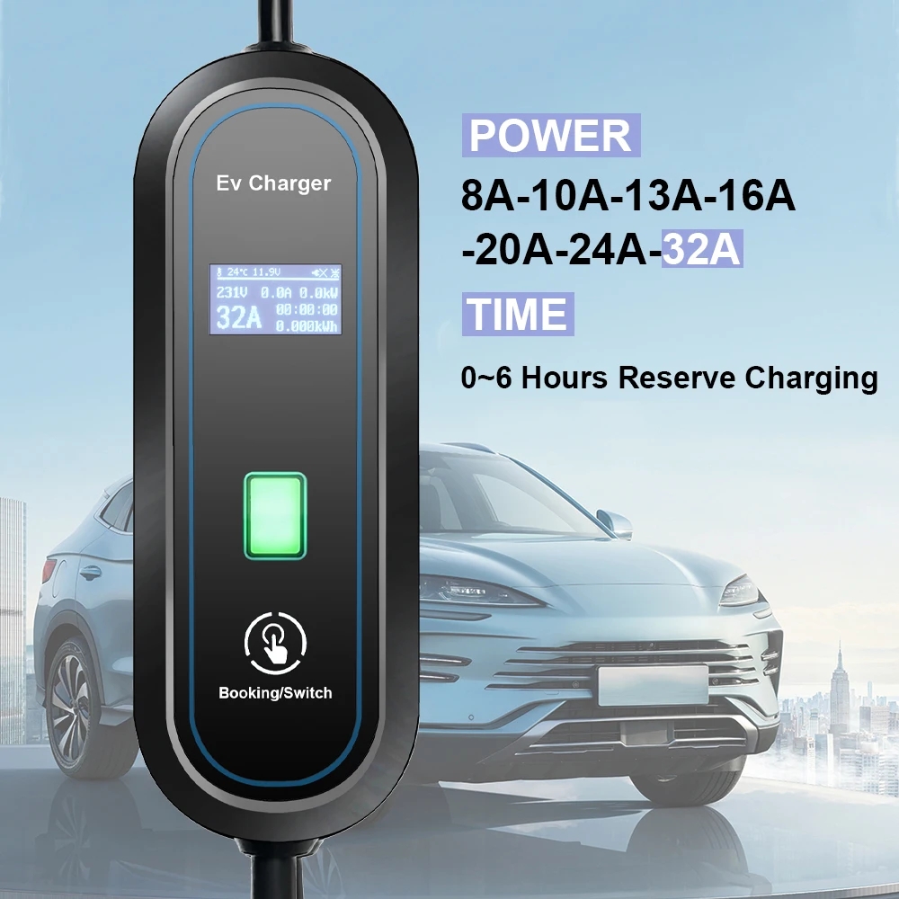 Taşınabilir GBT Elektrikli Ara - Portable Ev Charger 32A Type 2 Cee Plug incelemesi ve fiyatı
