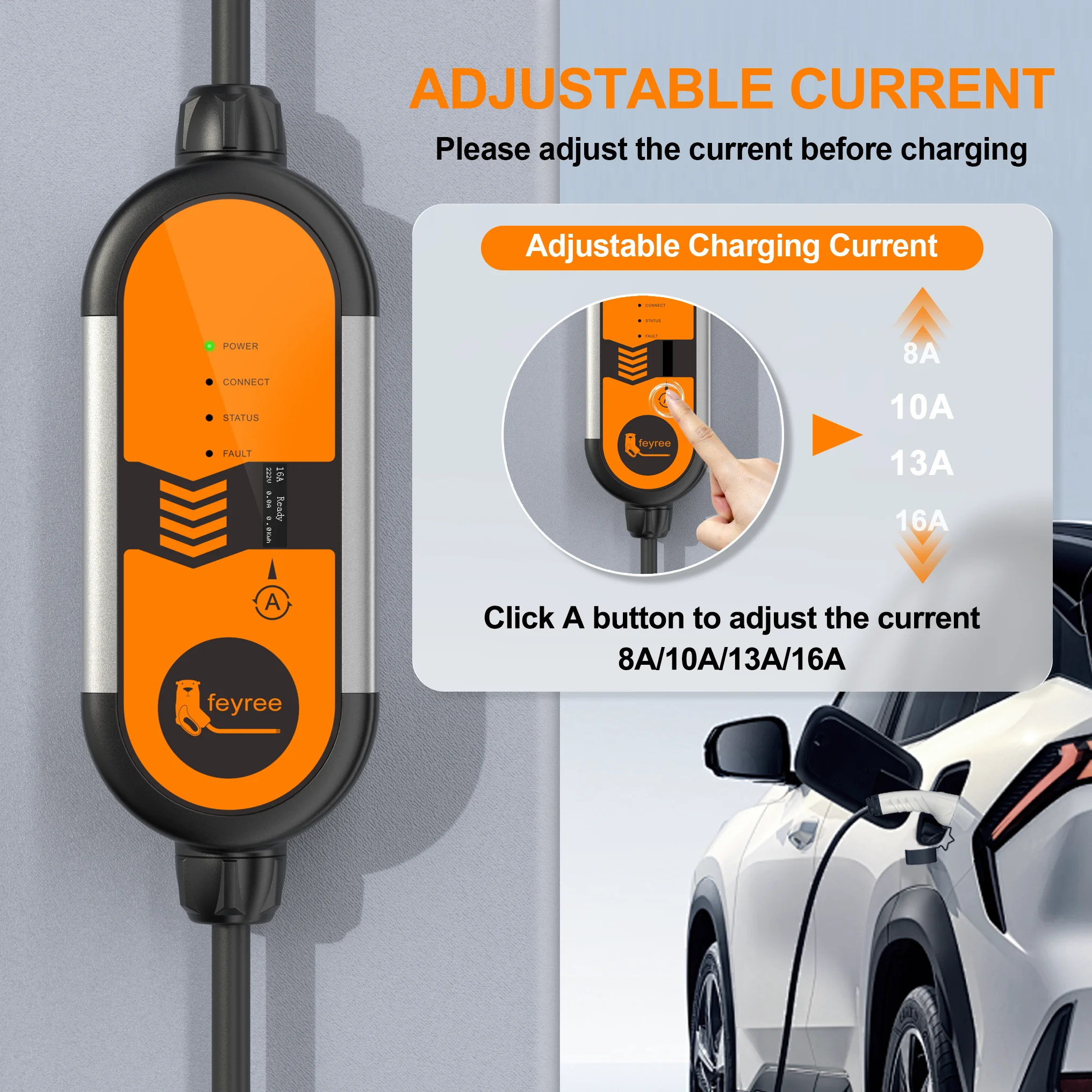 Feyree Type2 16A 3.5KW Taşınab - Portable Ev Charger incelemesi ve fiyatı